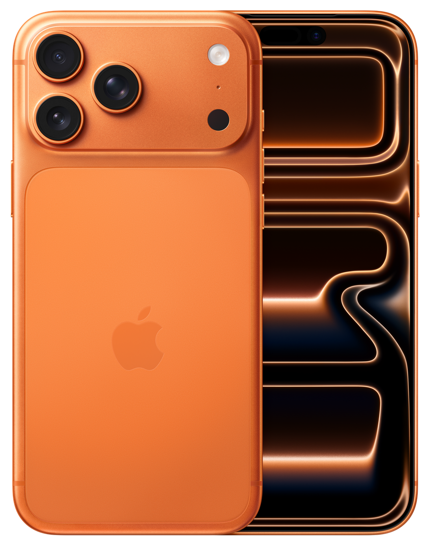 iPhone 17 Pro Max in Cosmic Orange